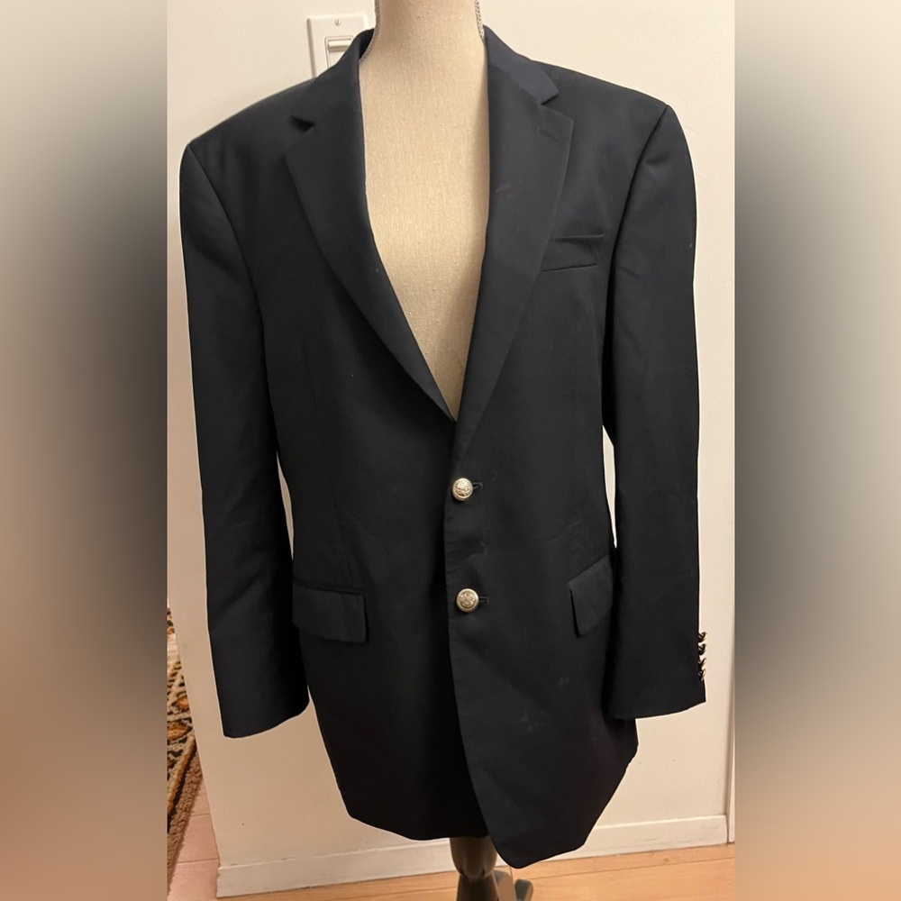 Ralph Lauren Blazer Navy Wool 42R LARGE